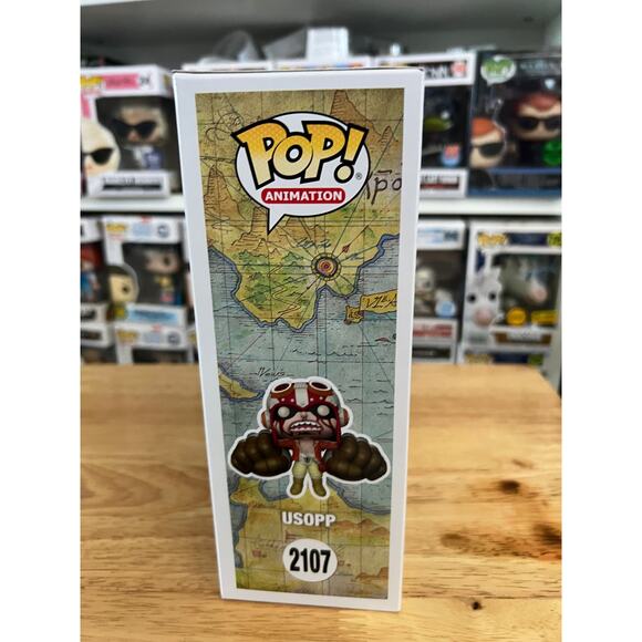 NEW IN HAND EXCLUSIVE Usopp Wanted Poster One Piece Funko Pop #2107 Anime Manga - Picture 2 of 6